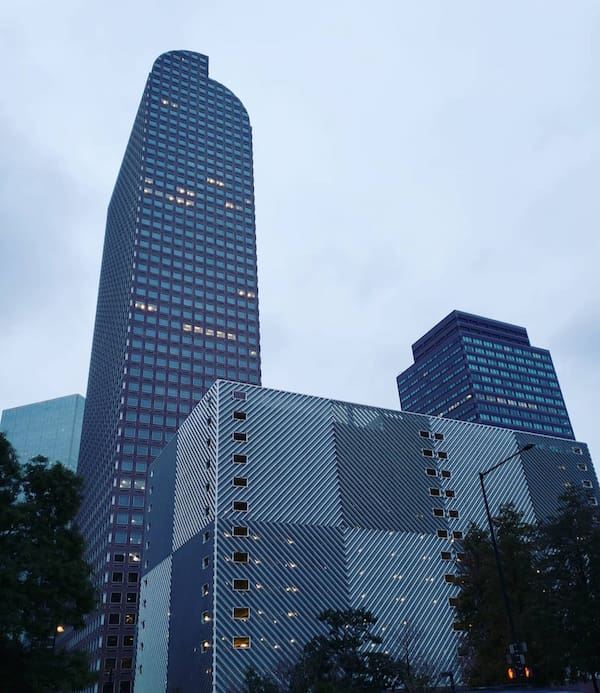 Det centrale forretningsdistrikt i Denver